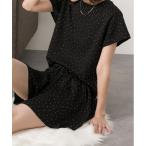 パジャマ ルームウェア ストーン付き ルームウエア レディース