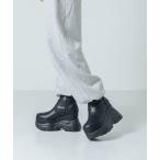 ショッピング厚底 ブーツ 「EVOL」厚底ストレッチブーツ IX5489 レディース