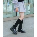 ブーツ SNSで大バズリ中「EVOL」3wayニットロングブーツ IX5519 レディース