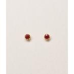 ショッピングルビー ピアス 「 セカンドピアス」 K18ルビーピアス レディース