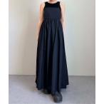 マルチサイズ ワンピース バックリボンウエストギャザーキャミワンピース