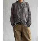 ブラウス シャツ オーガニックコットン襟フリルブラウス レディース