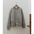 ショッピングラベンダー カーディガン 「定番」モヘアミックス オーバーサイズ クルーネックカーディガン / ユニセックス メンズ レディース