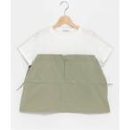 tシャツ レイヤードペプラム半T キッズ 子供服 女の子