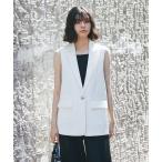 ベスト ジレ ジャケットライクなジレベスト レディース