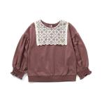 tシャツ 飾りレースデザインバルーンスリーブトップス キッズ 子供服 女の子