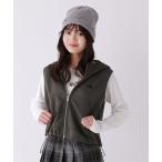 ダウンベスト アウター ダンボールフードベスト キッズ 子供服 女の子