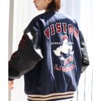 スタジャン 「VISION STREET WEAR/ヴィジョンストリートウェア」ゴーストスケータースタジャン メンズ レディース