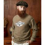 ショッピングschott トレーナー スウェット Schott/ショット/SALT AND PEPPER SWEAT OG LOGO/ソルトアンドペッパー オージーロゴ メンズ