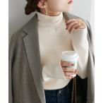 ニット セーター 「WEB限定」フィンガーホールリブタートルニット レディース