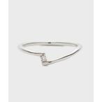 指輪 リング 「Plus Ring」シルバーダイヤモンドリング（0.01ct） レディース
