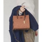  ручная сумочка [Ungrid/ Ungrid ] "в елочку" ткань ключ очарование имеется обе борт карман квадратное ручная сумочка 