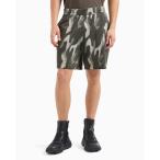 スウェットパンツ ジャージ 「A|X アルマーニ エクスチェンジ」カモフラージュ　ハーフパンツ メンズ