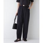 パンツ 「4サイズ展開」コットンツイルセミワイドパンツ レディース