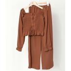  все в одном [ автомобиль - кольцо × гонки выше ] женский выставить длинный рукав блуза + широкий брюки body type покрытие весна осень женский 