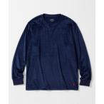 tシャツ 「POLO RALPH LAUREN」ブラッシュドベロア ロングスリーブ クルーネック メンズ