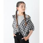 ブラウス シャツ 肩あきドッキングシャツ/135876 キッズ 子供服 女の子