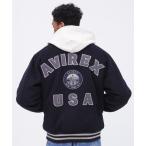 スタジャン WOOL MOSSA VARSITY JACKET / ウールモッサ バーシティ ジャケット / AVIREX / アヴィレックス メンズ