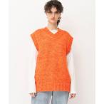 ベスト ジレ ロービングヤーンベスト レディース