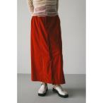 スカート ベロアジップストレートスカート