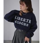 ニット セーター ロゴジャガードニット 