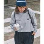 tシャツ 「GILDAN」ギルダン別注 アソートロゴ  グラフィックプリント＆刺繍 オーバーサイズ  長袖Tシャツ レディース メンズ