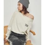 tシャツ Tシャツ ピグメントオフショルロンTEE レディース