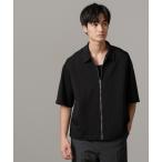 シャツ ダンボールジップアップシャツ メンズ