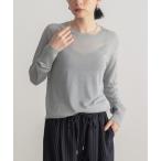ニット セーター 「新色追加」 クルーネックシアーニット「サスティナブル」 レディース