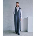 サロペット オーバーオール Vネックオールインワン レディース