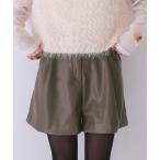 ショッピングショートパンツ パンツ レザーショートパンツ レディース
