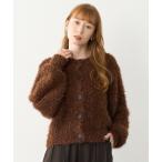 ショッピングカーディガン カーディガン SHAGGY KNIT CARDIGAN レディース
