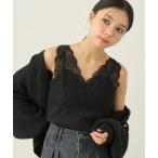 タンクトップ ノースリーブ 2WAYレースタンクトップ レディース