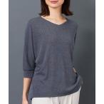 tシャツ ラメ調ドルマンプルオーバー レディース