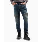 ショッピングアルマーニ ジーンズ 「A|X アルマーニ エクスチェンジ」バイカーデニムパンツ_J27 SKINNY BIKER メンズ