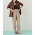 パンツ ハイウエストタックワイドパンツ レディース