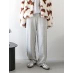 パンツ メランジニットルーズパンツ レディース