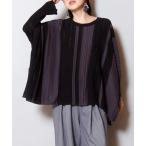 ニット セーター ストライプニットプルオーバー レディース