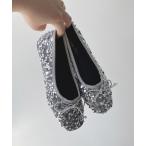 ショッピングスパンコール パンプス スパンコールバレエシューズ