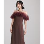 ドレス 「低身長用サイズあり」ミモレ丈＆ノースリーブフォーマル同窓会ギャザーチュールセレモニー結婚式パーティードレスオケージョンドレスお呼ばれ 二次会