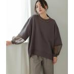 トレーナー スウェット オーバーシルエットシアースウェットトップス レディース