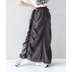 スカート ドロストギャザー サイドラインスカート