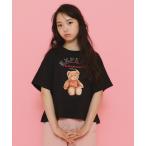 tシャツ ラインストーン付きクマTシャツ キッズ 子供服 女の子