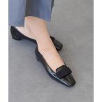 パンプス 「FABIO RUSCONI」スクエアトウオペラパンプス(F41515)