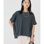 tシャツ 接触冷感裾切り替えカットプルオーバー レディース