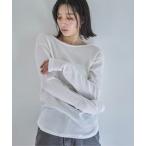 tシャツ 2wayワッフルロンTee レディース