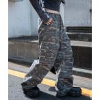 カーゴパンツ WEGO/ヴィンテージウォッシュパラシュートカーゴパンツ レディース