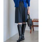 パンツ 「CLASSY.10月号掲載/洗える」TWマットクロス ハーフパンツ レディース