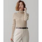 ニット セーター 「洗える」シアーラメタートル ニット レディース