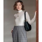 ニット セーター 「Oggi1月号/CLASSY.11月号掲載」スムージーコットン タートルネック ニット レディース